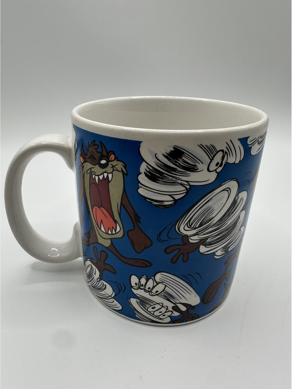 Vintage 1994 Applause Tasmanian Devil Looney Tunes Mug Blue 12oz Clean